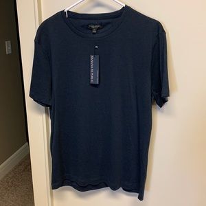 Banana Republic Navy Blue Luxury Touch T-Shirt - Medium